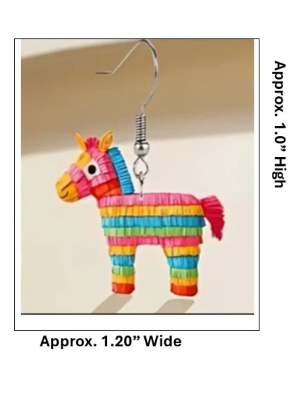 Multi-Colored Pinata Cinco‎ de Mayo Dangle Earrings (BRAND-NEW & SUPER CUTE!)